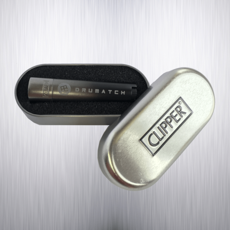 CLIPPER DRUMATCH KOVOVÝ / ČIERNO-ŠEDÝ