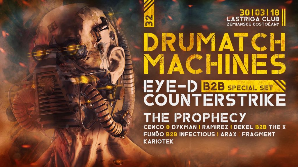 Drumatch Machines 32 with Eye-D & Counterstrike / 30.3.2018 /