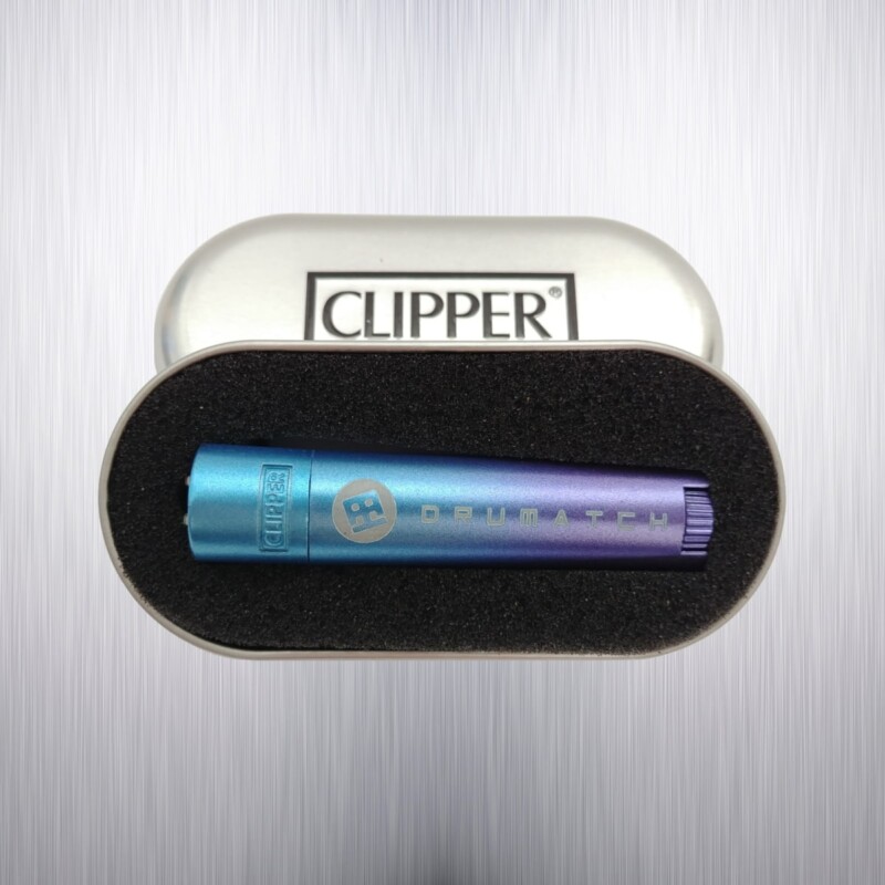 CLIPPER DRUMATCH KOVOVÝ MALÝ BLUE & PURPLE