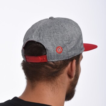 SNAPBACK DRUMATCH BASIC GREY & RED
