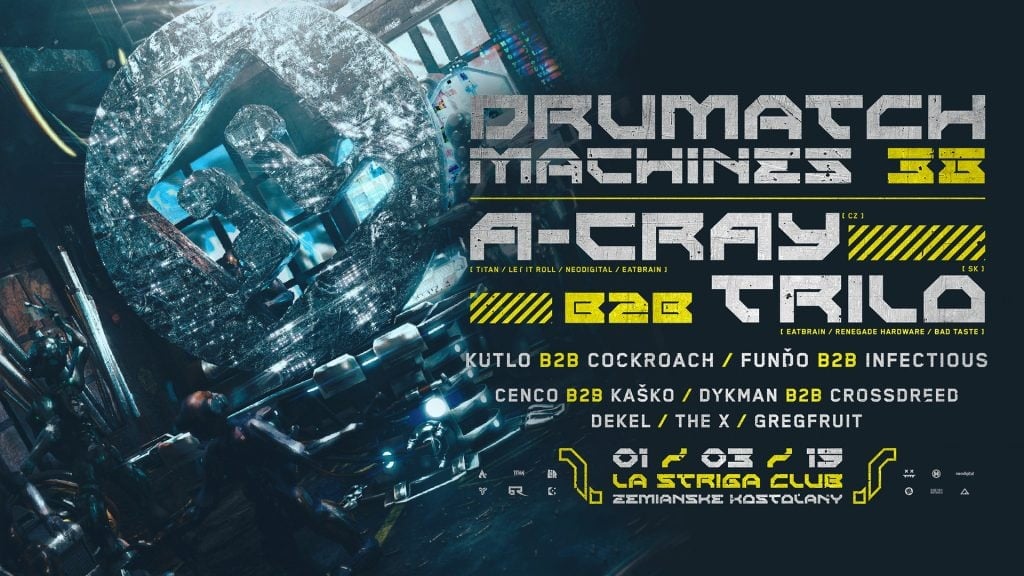 Drumatch Machines 38 With A-Cray & Trilo / 1.3.2019 /