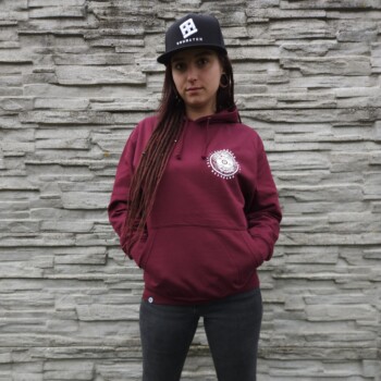 HOODIE DRUMATCH RAVEN BURGUNDY