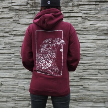 HOODIE DRUMATCH RAVEN BURGUNDY