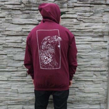 HOODIE DRUMATCH RAVEN BURGUNDY
